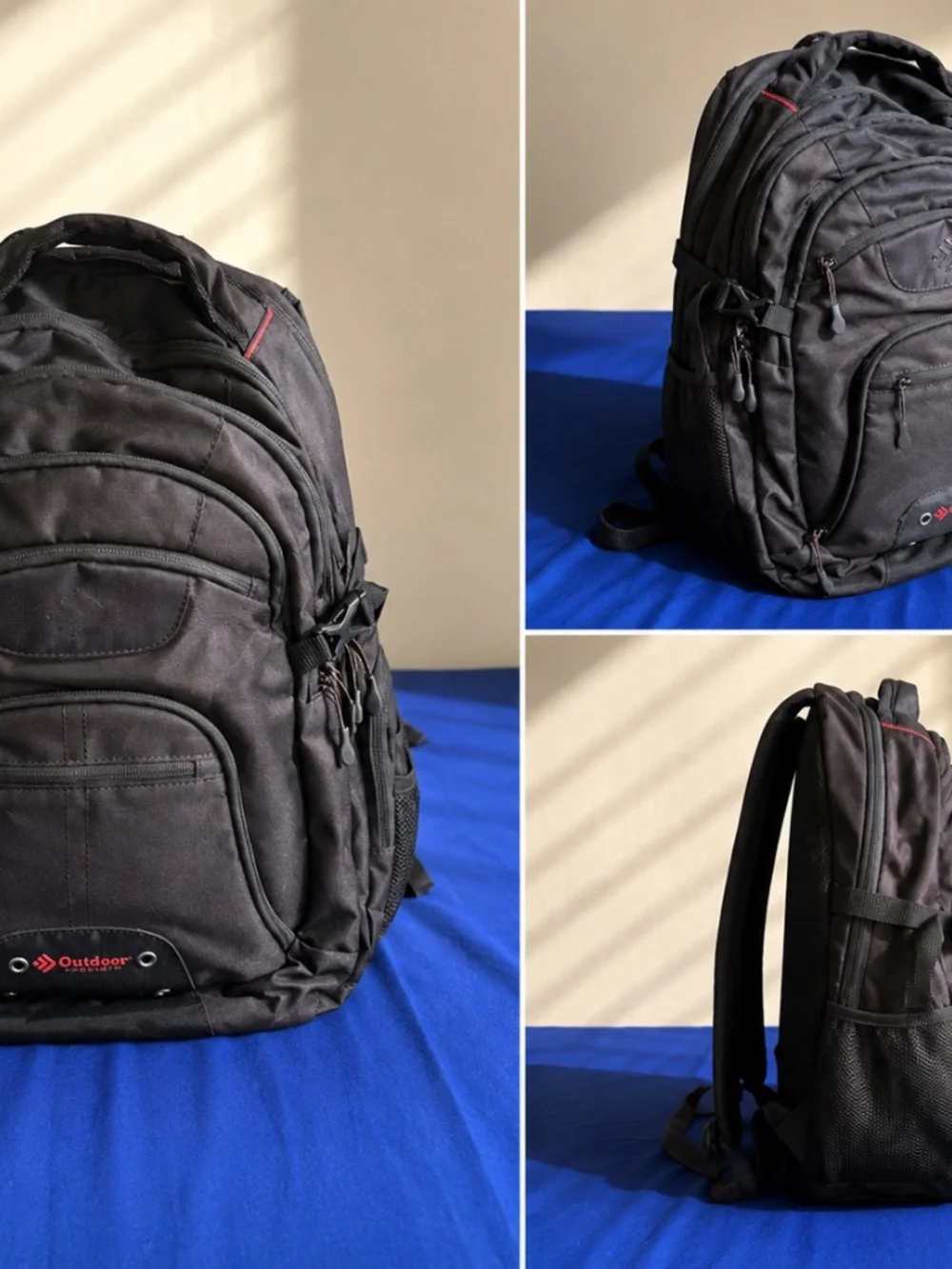 Bundle: Black Laptop Bag + Outdoor Products Backpack
